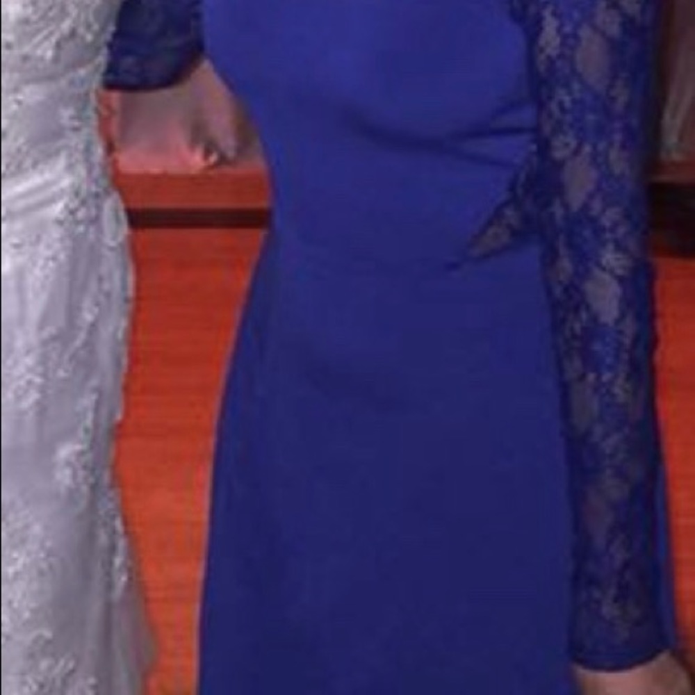 🌺 H & M DRESS WITH MATCHING COLOR LACE - Picture 7 of 8
